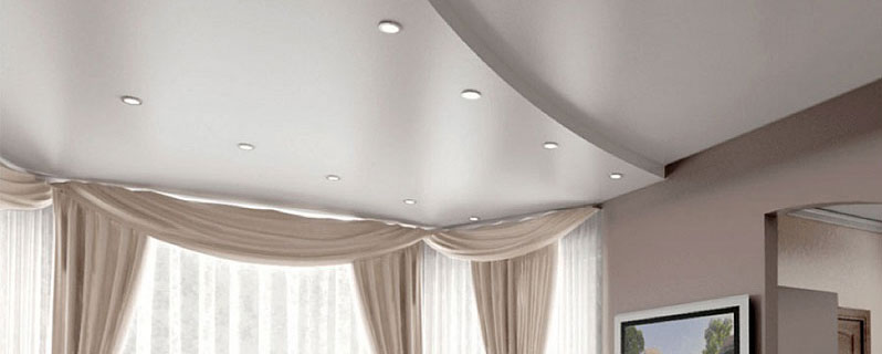 Натяжные потолки под ключ